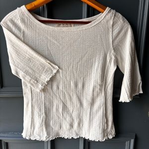 Free People We The Free Sweet And Salty Tee in white cotton S